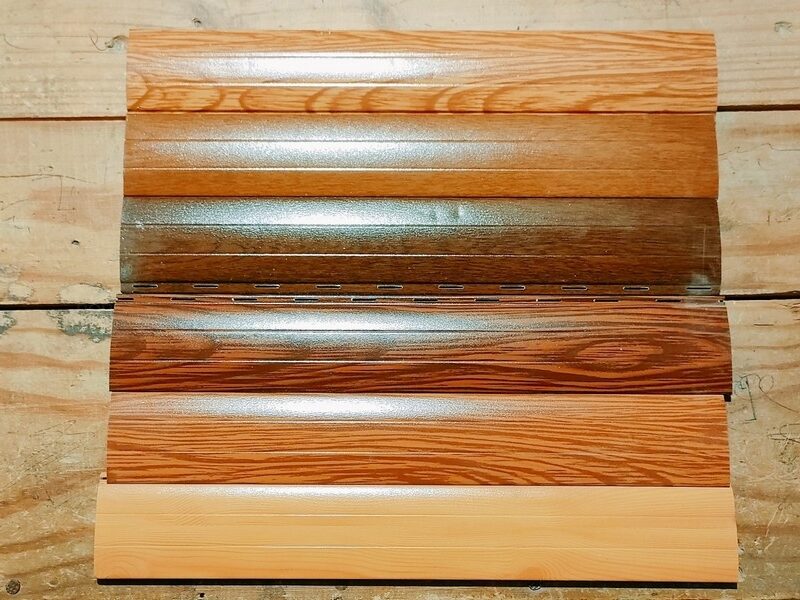 Lamas de aluminio imitación a madera